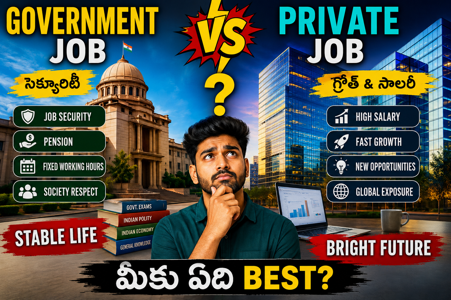 Government Job vs Private Job :