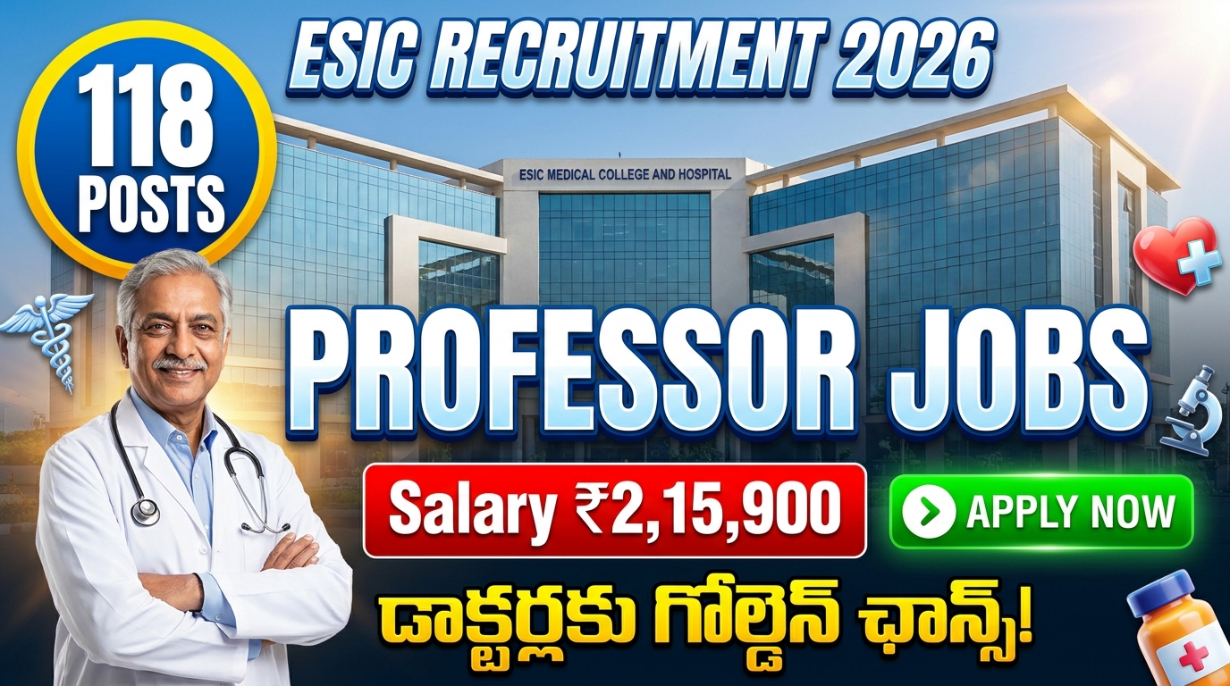 ESIC Professor Recruitment 2026