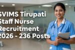 SVIMS Tirupati Staff Nurse Recruitment 2026
