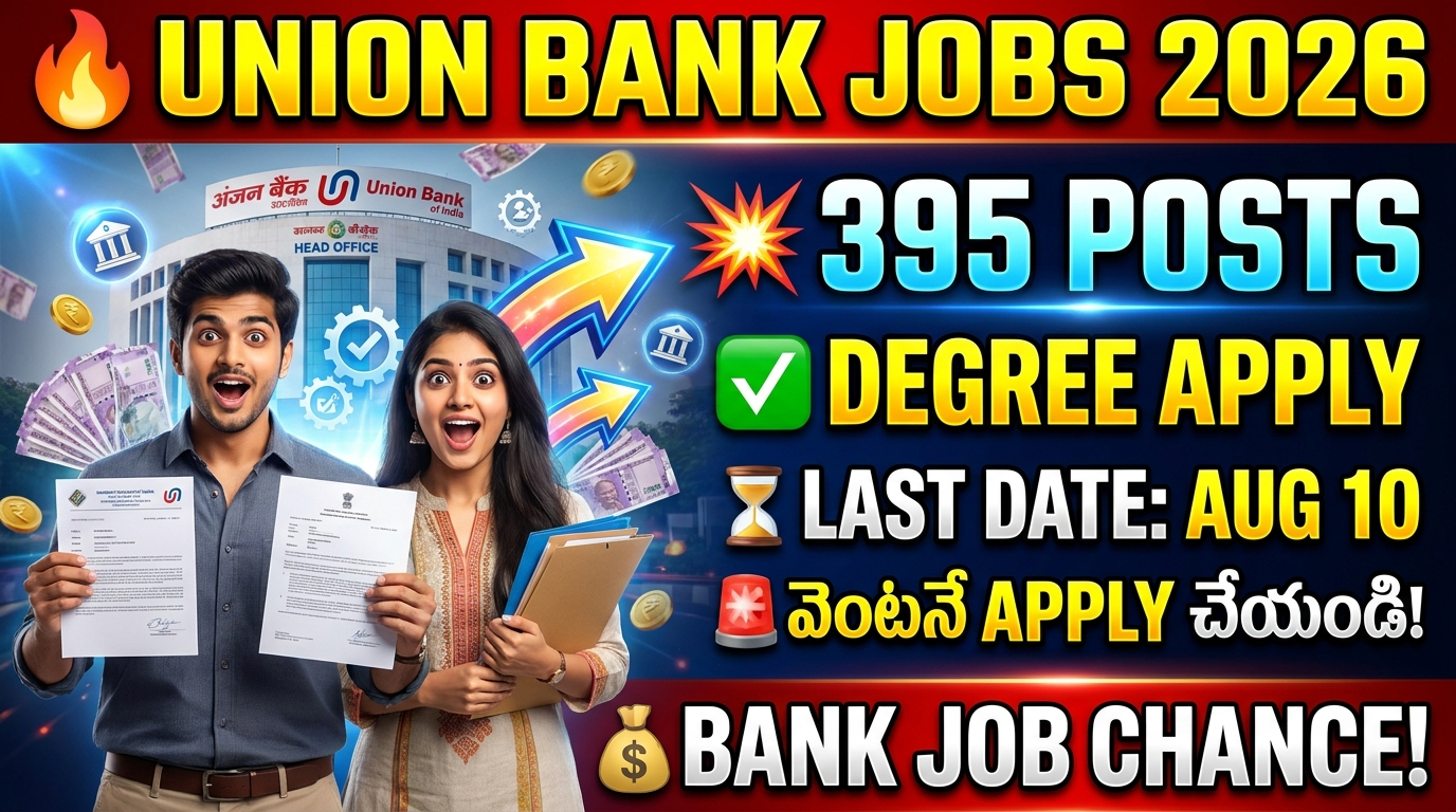 Union Bank of India SO Recruitment 2026 395 Posts, Eligibility & Apply Link